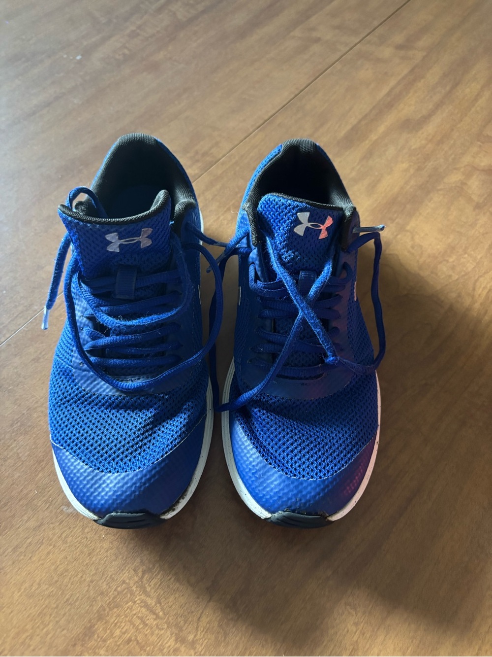 Under Armour Kids Royal Blue Mesh Lace-Up Sneakers